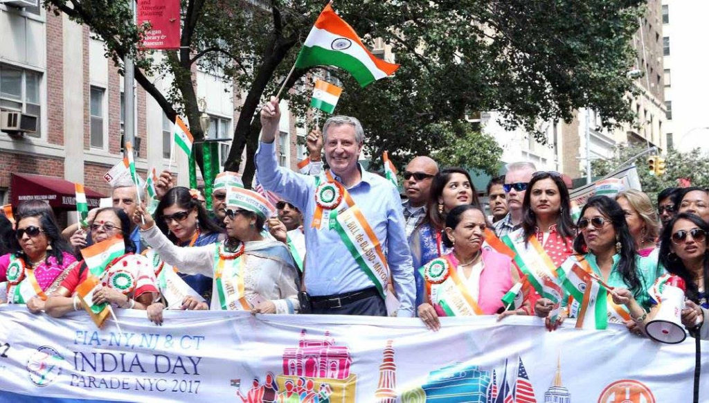 Celebrating 71 year of India's Independence at 37th, India Day Parade